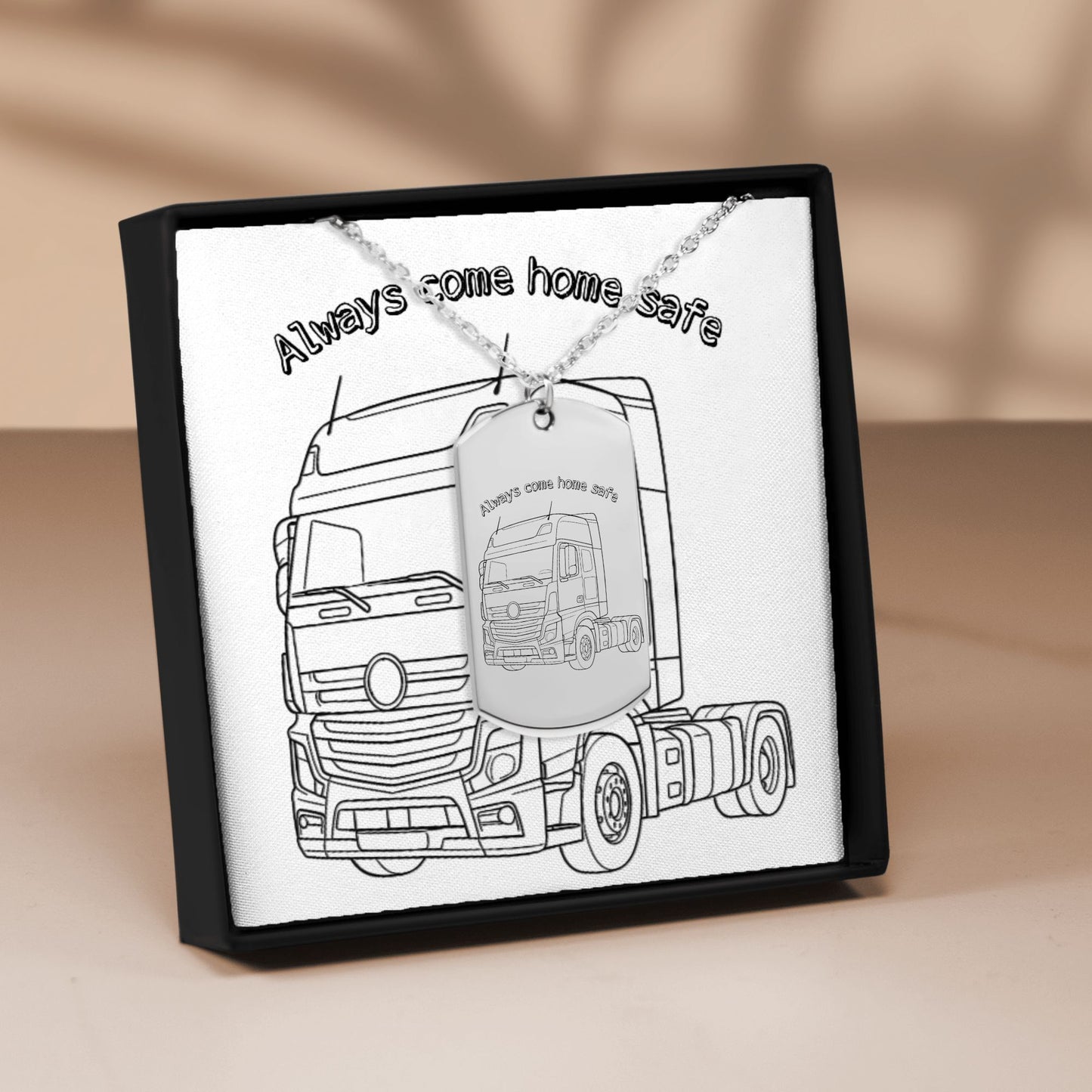 Tag Necklace Always come home safe