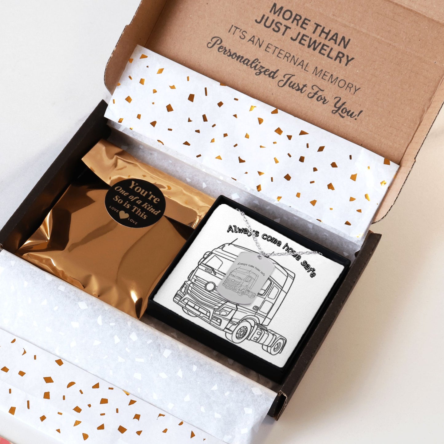 Tag Necklace Always come home safe